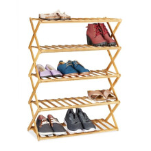 Faltbares Schuhregal aus Bambus