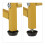 Goldenes Schuhregal aus Metall 6