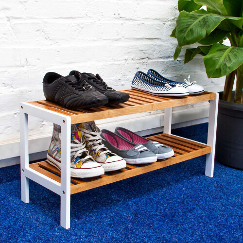 Schuhregal mit 2 Böden 1