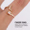 1St Eingelegter Ring Anhänger Ring Mode Finger Schmuck (Golden) 5