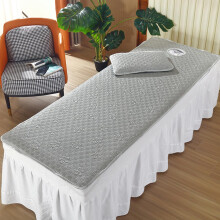 Cooling Massage Table Mattress Pad 70x185cm S A/Gray Breath Hole Elastic Band Spa Bed Protector Square Round Head