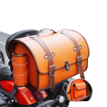 Motorcycle Seat Tail Bag Leather Multifunctional Large Capacity Luggage Rack Bag For Ya-maha Alba 110 2011 Long Rides