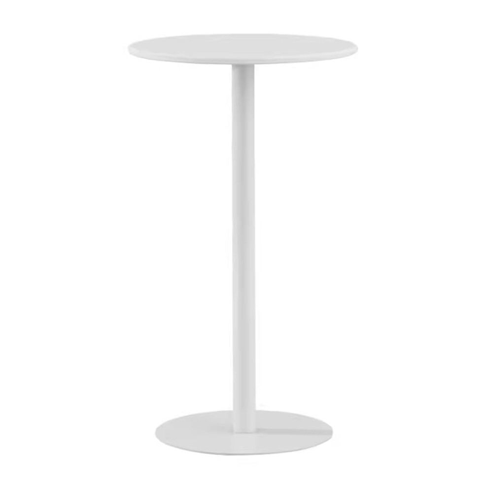 Round Cocktail Coffee Table Metal Bistro Pub Table For Home White And Gold Design 60x60x104 cm Side Table Nightstand-image-OPC-PMDW2TC-NEW