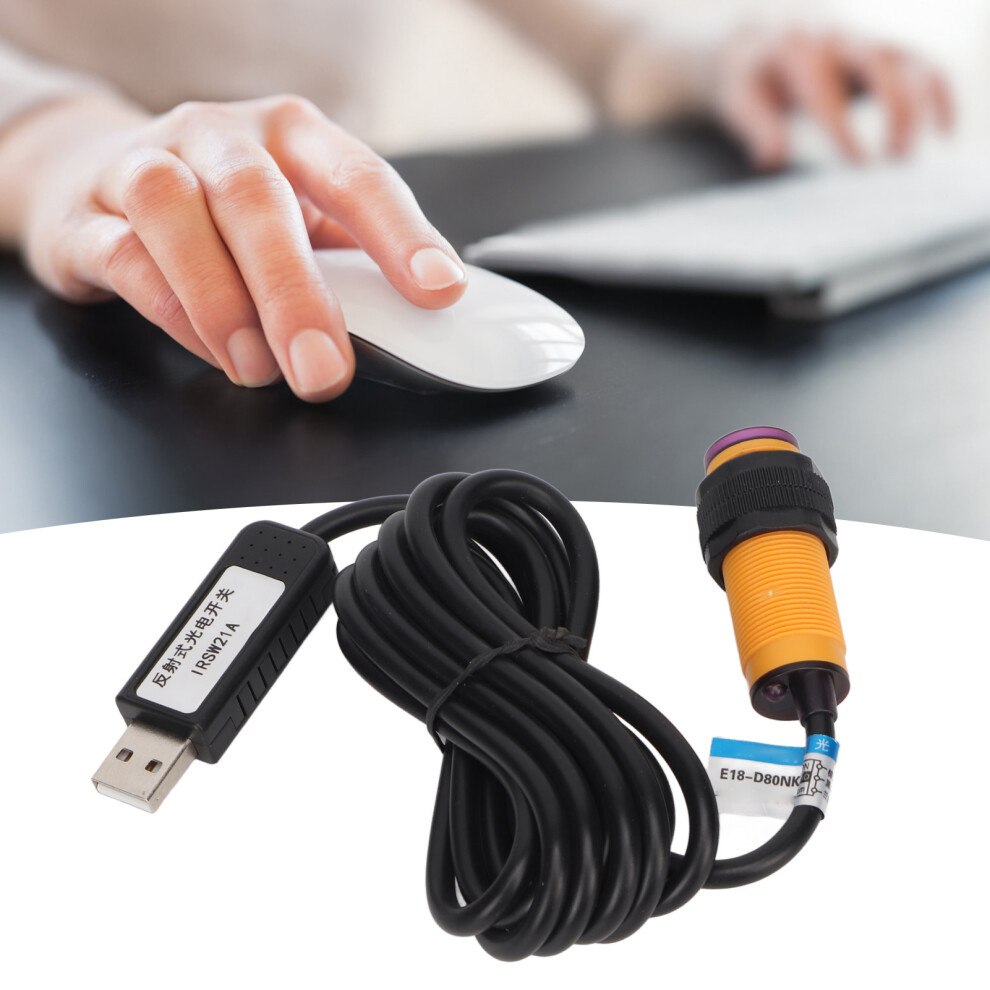 Usb Infrared Photoelectric Switch Reflective Obstacle Avoidance Module, Abs, 2M 8221354230437