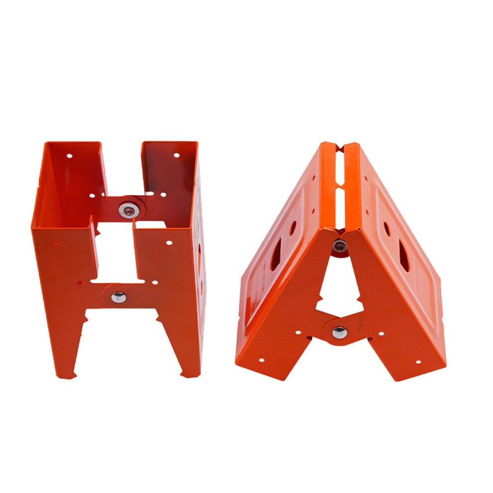 Steel Saw Horse Bracket Adjustable Sawhorse Bracket Non Slip Teeth Hollowed Design For Woodworking 25 Degree Opening 9016109607560