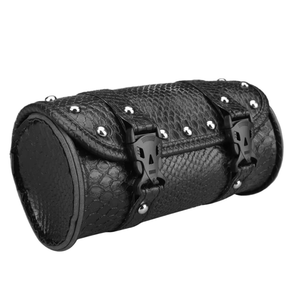 Motor Pannier Bag For Chopper Bobber Cruiser Sportster Xl 883 1200 Pu Leather Saddlebags Front Fork Tool Bag 9354506502454