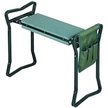 Foldable Garden Kneeler With Tool Pouches Seat Pad Portable Knee Pad Back Pain Relief