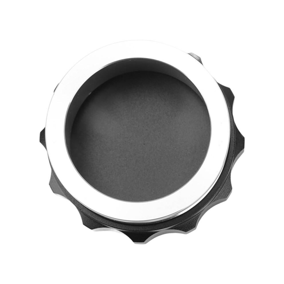Overflow Coolant Tank Cap 2In 58Mm Aluminum Alloy Universal & Black/Silver 7901354232877