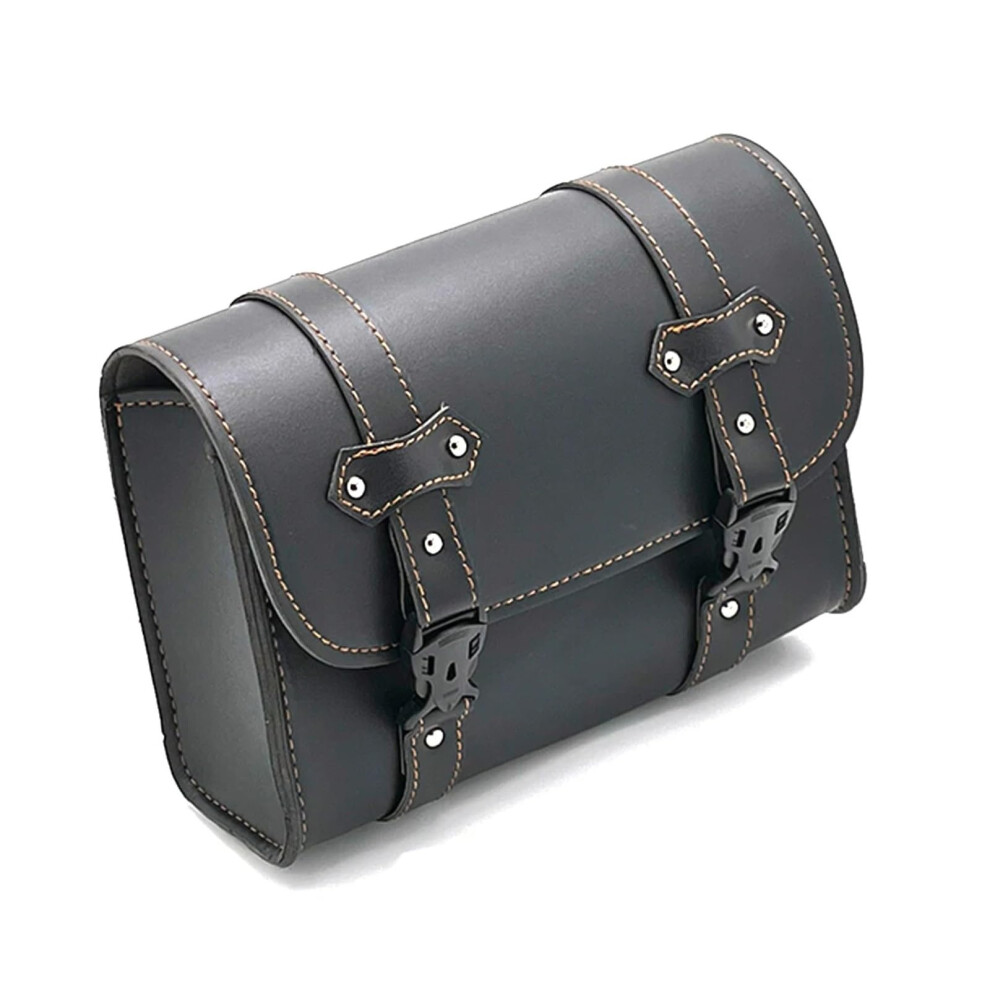 Motorbike Saddle Bags Compatible With 1-Piece Motorcycle Bags Backseat Side Panniers Front Fork Tool Tail Black 9084446581188