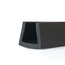 U Section Anti Oil Seal Black Rubber Edge Strip Edge Shield Encloser Inner Width 0.5-10mm Height 5-15mm Size 0.5x8mm 5 m