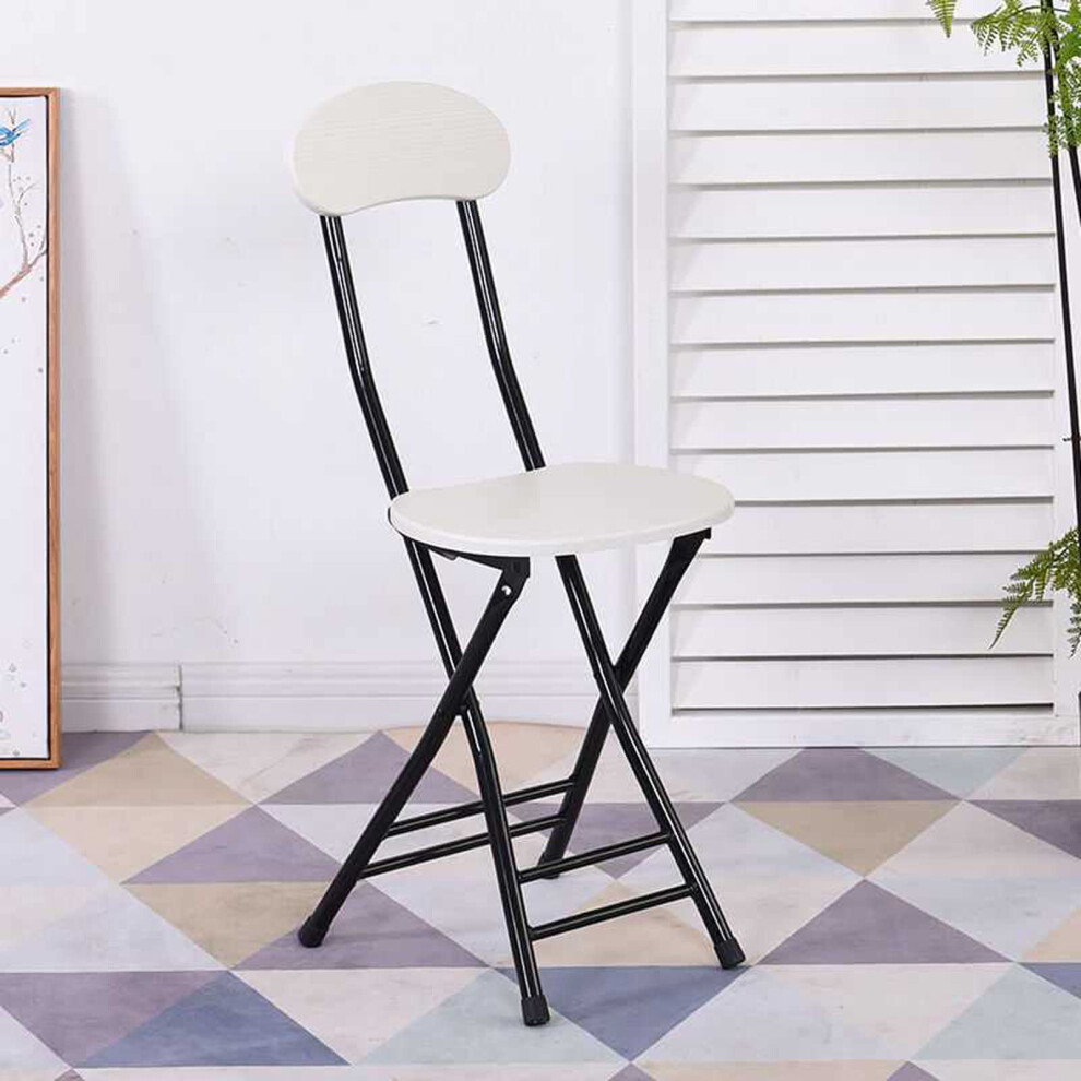 Foldable Bar Stool With Backrest For Indoor Outdoor Use No Assembly Required Space-Saving Kitchen Pub Seating Home & Bar-image-OPC-PMDW8HS-NEW