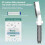 Shower Head 10-Mode Water Filter, Adjustable High-Pressure, Portable One-Key Stop, White A 3