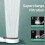 Shower Head 10-Mode Water Filter, Adjustable High-Pressure, Portable One-Key Stop, White A 2