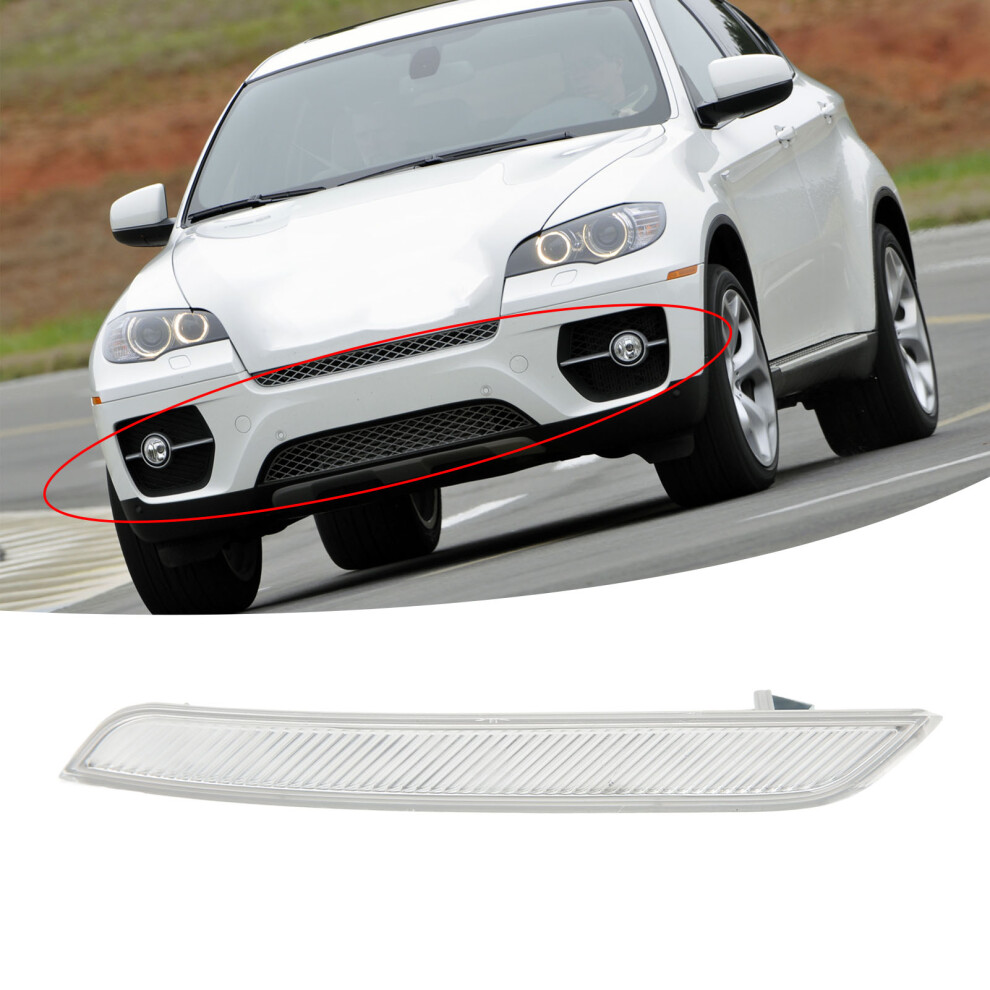X6 E71 Left Front Bumper Reflector Clear Side Marker For White 3111354248127