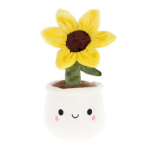 Sunflower Plant & Flower Bobballs Soft Toy 12cm