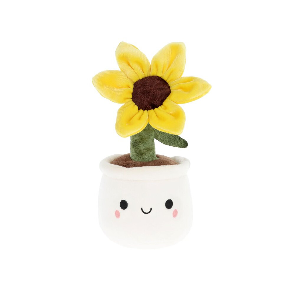 Keel Sunflower Plant & Flower Bobballs Soft Toy 12Cm