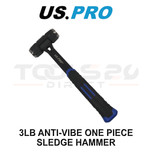 us pro US PRO Tools 3lb Anti-Vibe One Piece Sledge Hammer 4624
