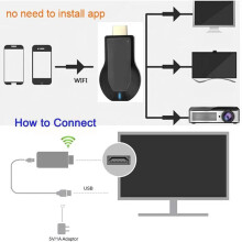 Drahtloser Display-Adapter 1080P HD WiFi Bildschirmspiegelung für Fernseher & Projektoren