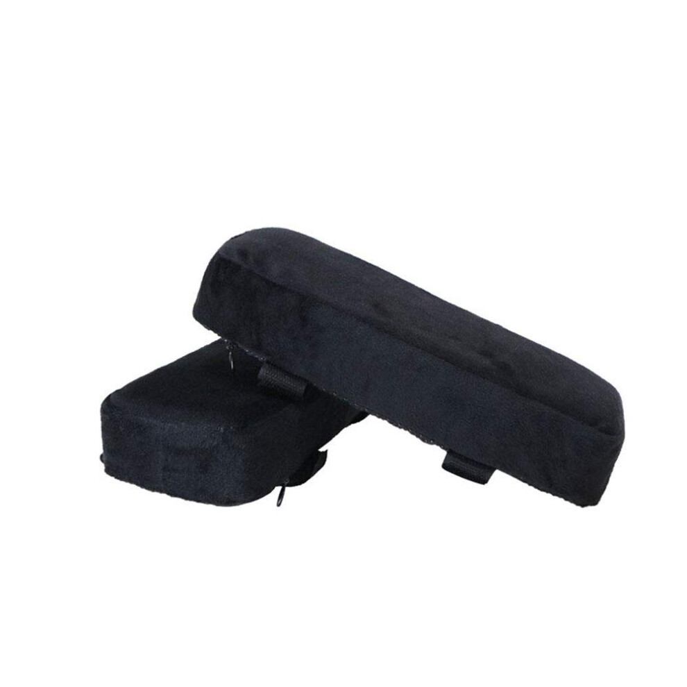 1 Pair Armrest Pads Anti-Slip Memory Foam Elbows And Forearms Pressure Relief For Office Gaming Chair And Wheelchair