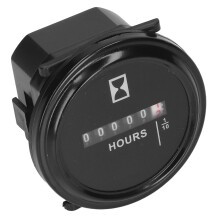 Round AC/DC Hour Meter 99999.9 Hours Fully Sealed Quartz Gauge 6-80V