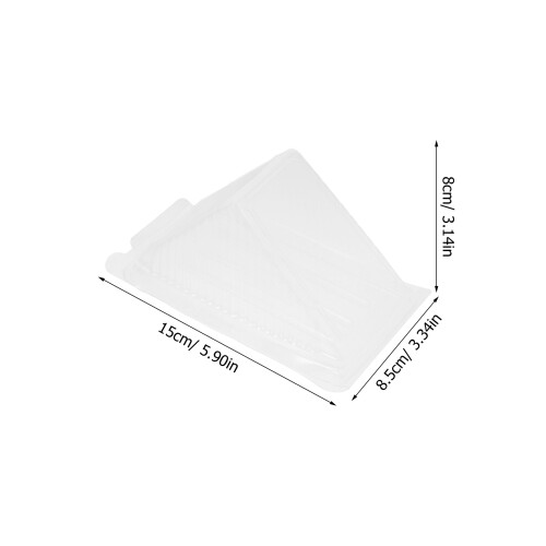 200Stk Sandwich Verpackungsboxen Transparent Dreiecksform 2