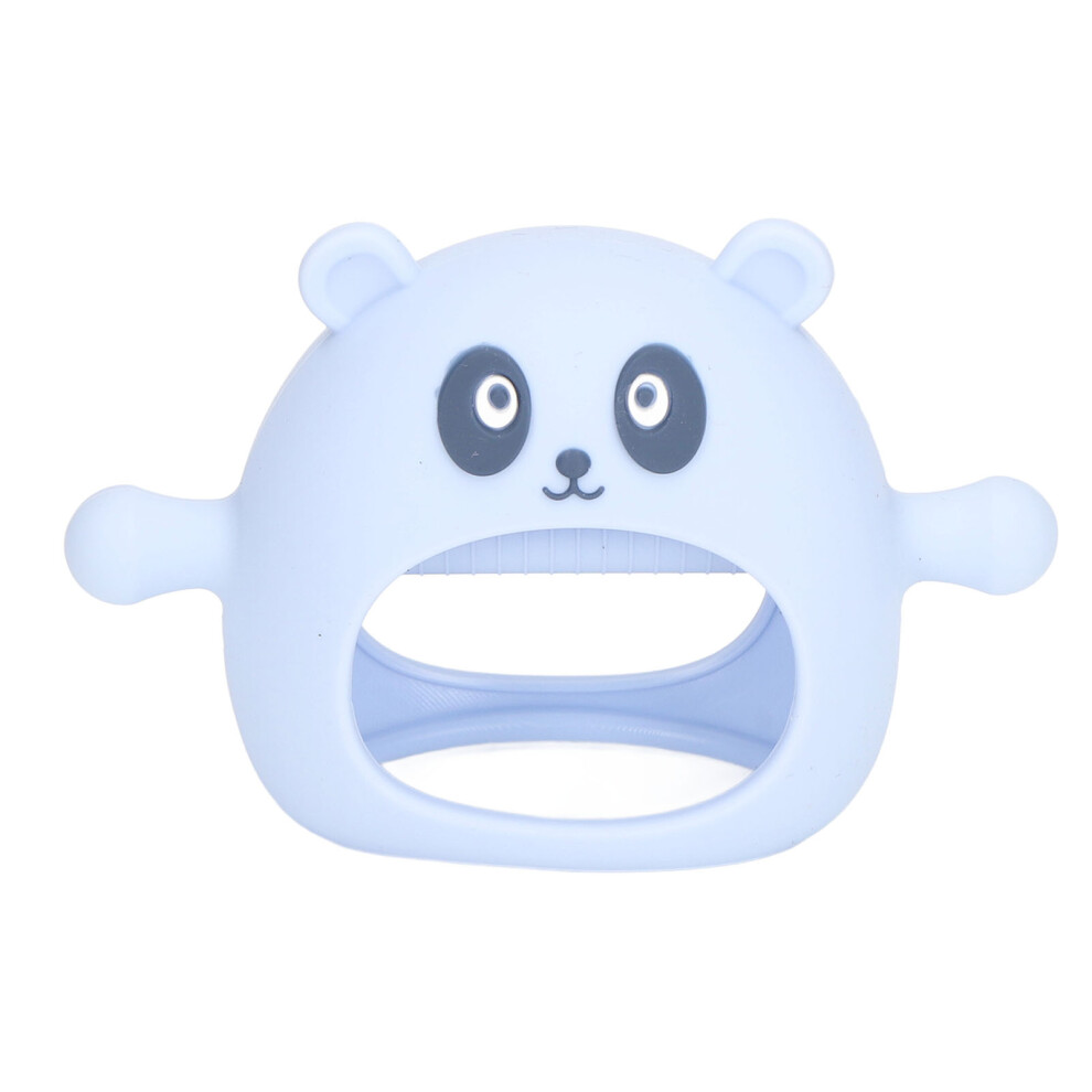 Baby Hand Teether Toy Blue, Soft Silicone, 12x7.5cm, Wearable Chew