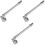 Support De Pour Douche En Verre 8-12 Mm, Barre Fixe Sans 3