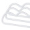 Durable White Coat Hangers Set Non-Slip & Notched 3 Pieces 8