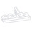 Durable White Coat Hangers Set Non-Slip & Notched 3 Pieces 11