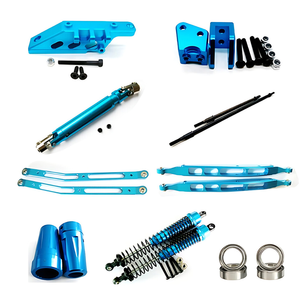 (Blue) 16pcs 1/10 Aluminum Alloy Upgrade Metal Parts Kit For 90026 Crawler-image-OPC-PMDWNR9-NEW