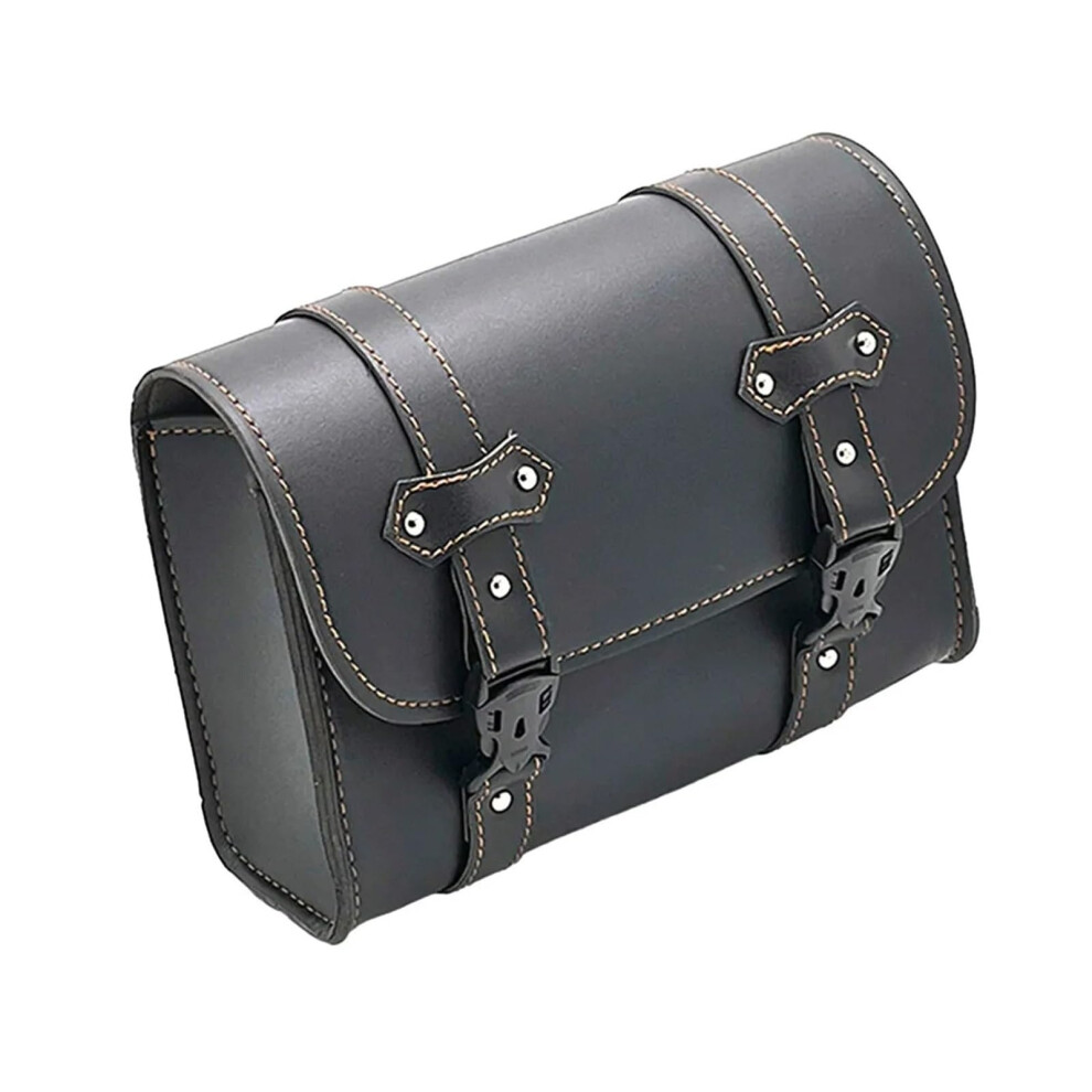 Motorbike Saddle Bags For Chopper Bobber Cruiser Sportster Xl883 1200 2023 Pu Leather Front Fork Tail Pannier Bag 9016109608611