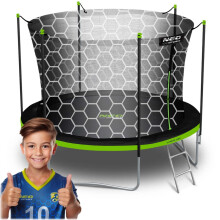 6ft/183cm Gartentrampolin mit Innennetz und Leiter Neo-Sport