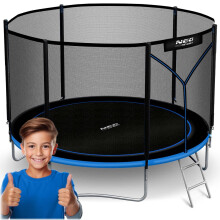 Gartentrampolin 10ft/312cm mit Outdoor-Netz und Leiter Neo-Sport