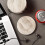 6PCS Ceramic Insulation Pads for Cups, 10.3cm White Textured Grain 6