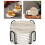 6PCS Ceramic Insulation Pads for Cups, 10.3cm White Textured Grain 7