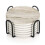 6PCS Ceramic Insulation Pads for Cups, 10.3cm White Textured Grain 12