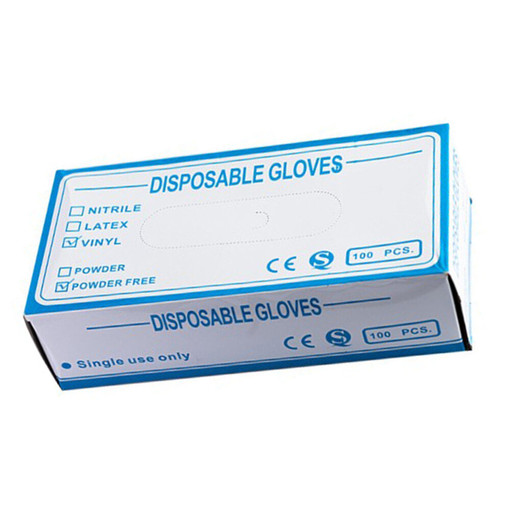 100Pcs Pvc Disposable Food Safe Gloves, Large, 20Cm Plastic Kitchen 4281354270738