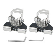 2PC Car Hood Bracket For LED Light Bar, Adjustable Metal Mounting Brackets, Off-Road Vehicles, Trucks And SUVs, Silver