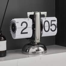 Digitale Flip-Down-Uhr, 21,2 Unzen, Einzelbein, Weiß