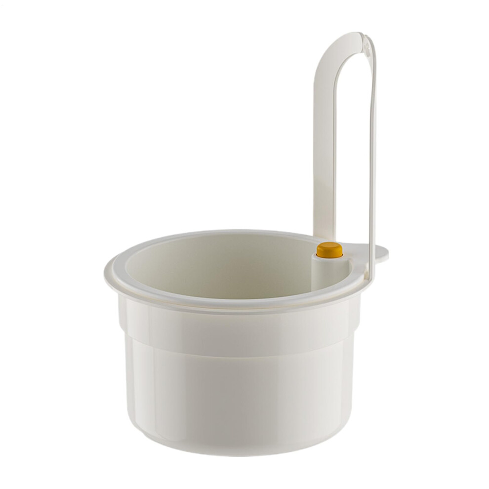 White Sink Strainer Self Cleaning Drainage Strainer Waste Catcher For Kitchen Sink Fruit And Vegetable Debris Filter