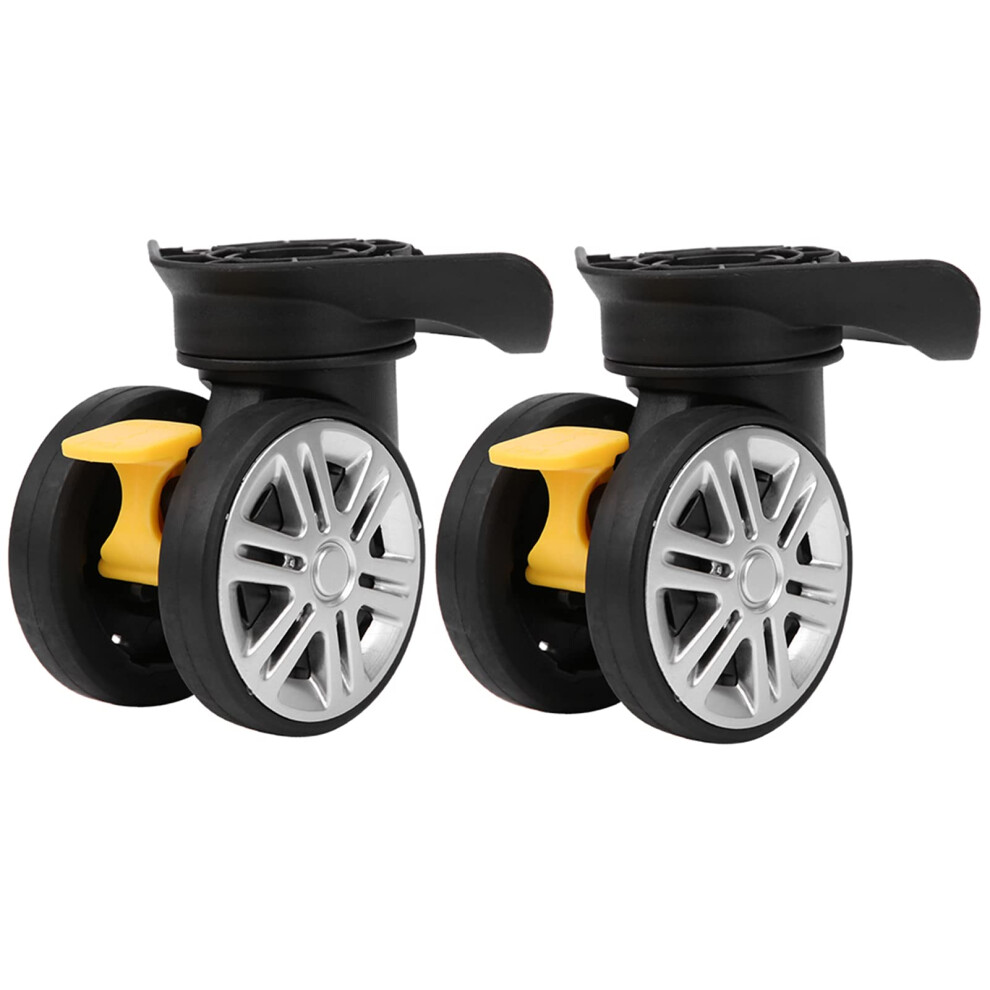 Castor Wheels Universal Fit Brake Silent Double Row Luggage Replacement Wheel For Suitcases 9084446582499