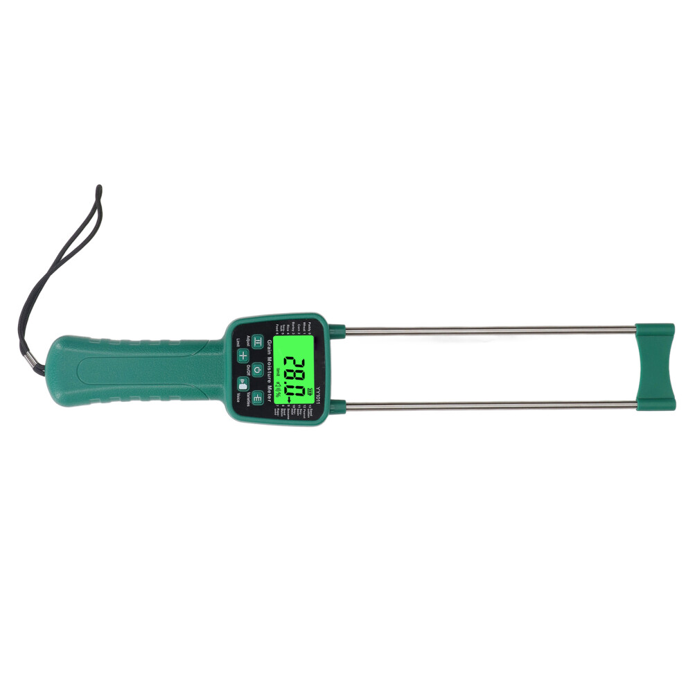 Grain Moisture Meter, Grain Moisture Detector, Lcd Display With Voice Broadcast 5021354283715