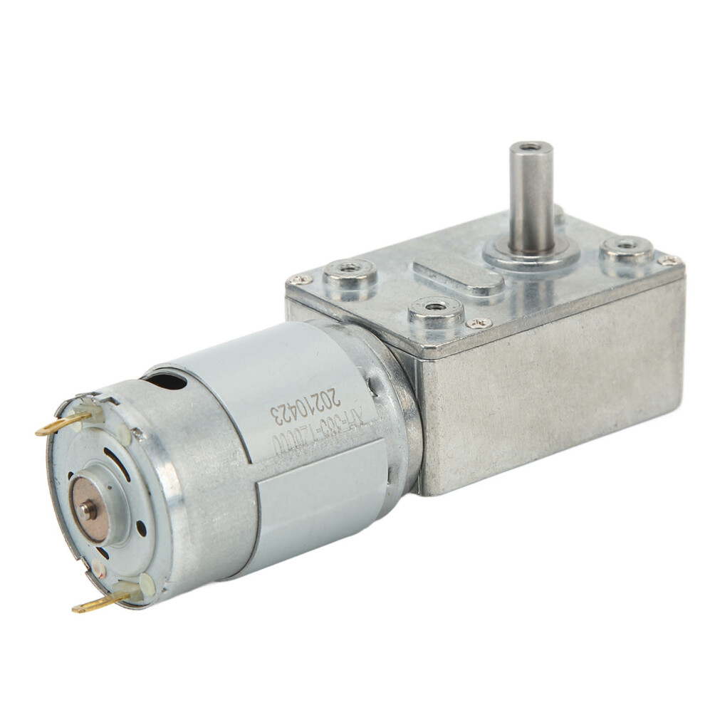 5Rpm Geared Worm Dc Motor 12V High Precision Locking & Speed Gear 9381354285819