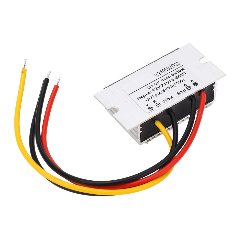 Aluminum Waterproof Dc-Dc Buck Module 12V-24V To 5V 3A, Ip67 15W 4671354286035