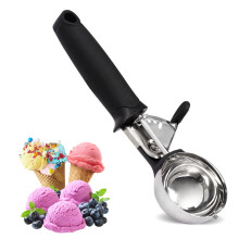 Ice Cream Scoop Stainless Steel Easy To Use For Scoops Comfortable Grip Durable For Hard Ice Cream Gelato Sorbet