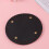 per pu, rotondi 14 cm, neri 4