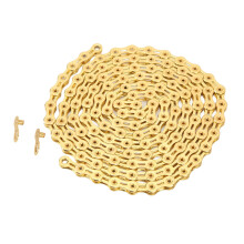 12 Speed Full Hollow Alloy Steel Bicycle Chain - Gold, 300g