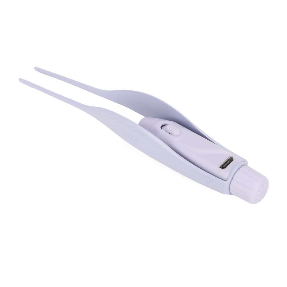 Purple/Light Usb Ear Cleaning Tweezers With 250Mah Battery