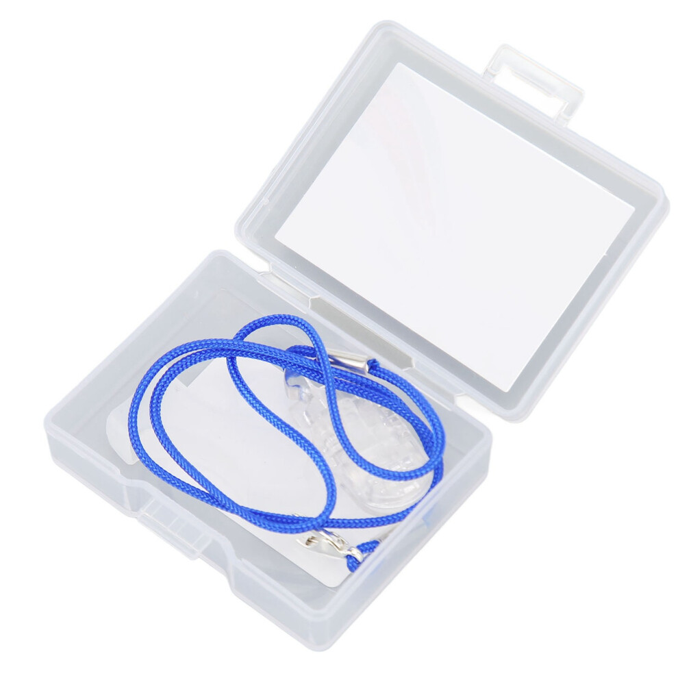 Blue Hearing Aid Clip Lanyard For Elderly & Kids, Nylon Secure Rope