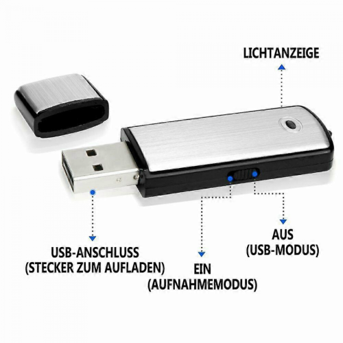 Ψηφιακή συσκευή εγγραφής φωνής USB για συναντήσεις, διαλέξεις - Memory Stick 16Gb 2